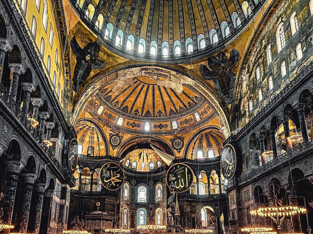 Hagia Sofia zvnutra-Istanbul-Turecko